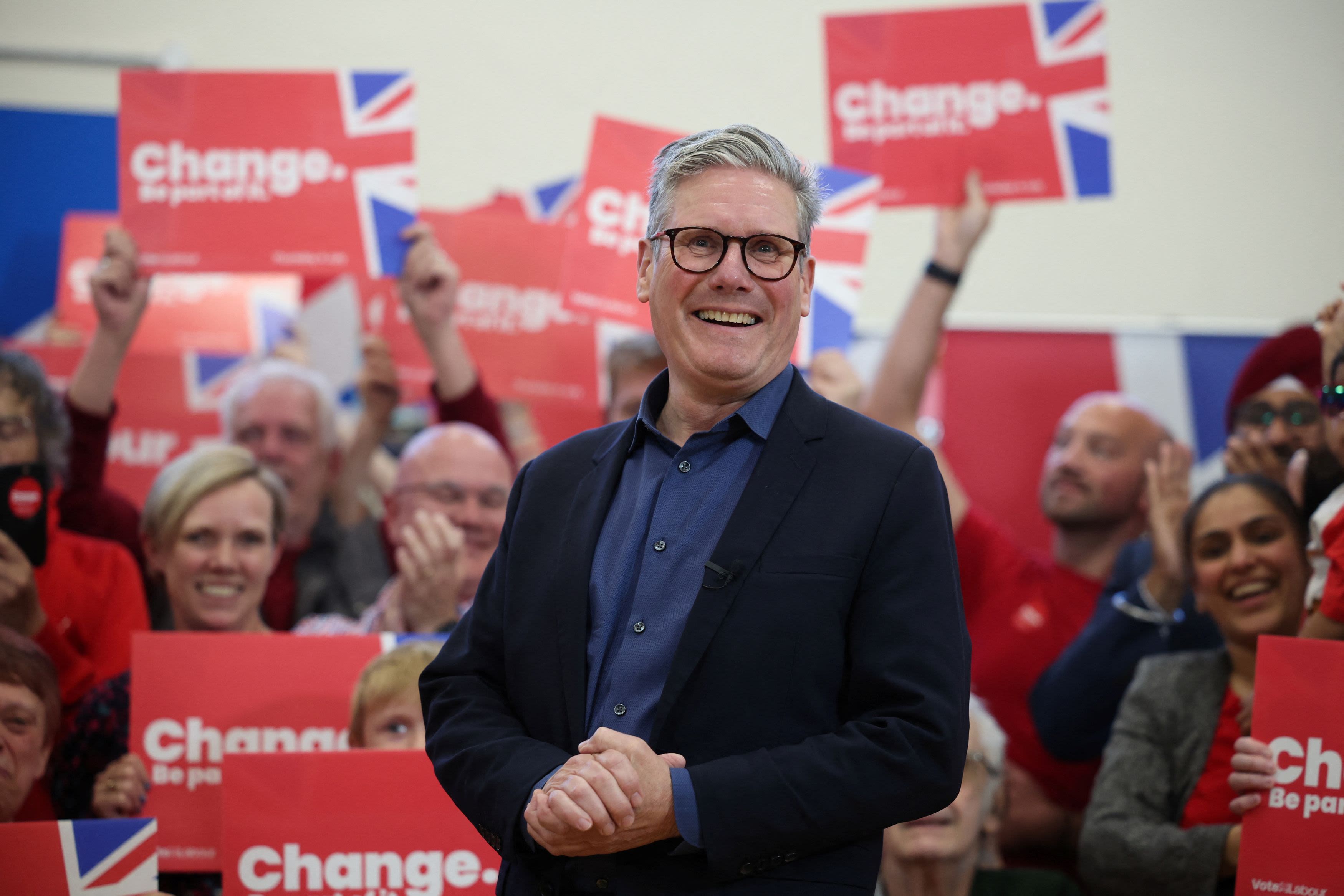 British opposition Labour Party leader Keir Starmer attends a Labour general election campaign event, in Redditch, Britain July 3, 2024. Credit: Reuters File Photo