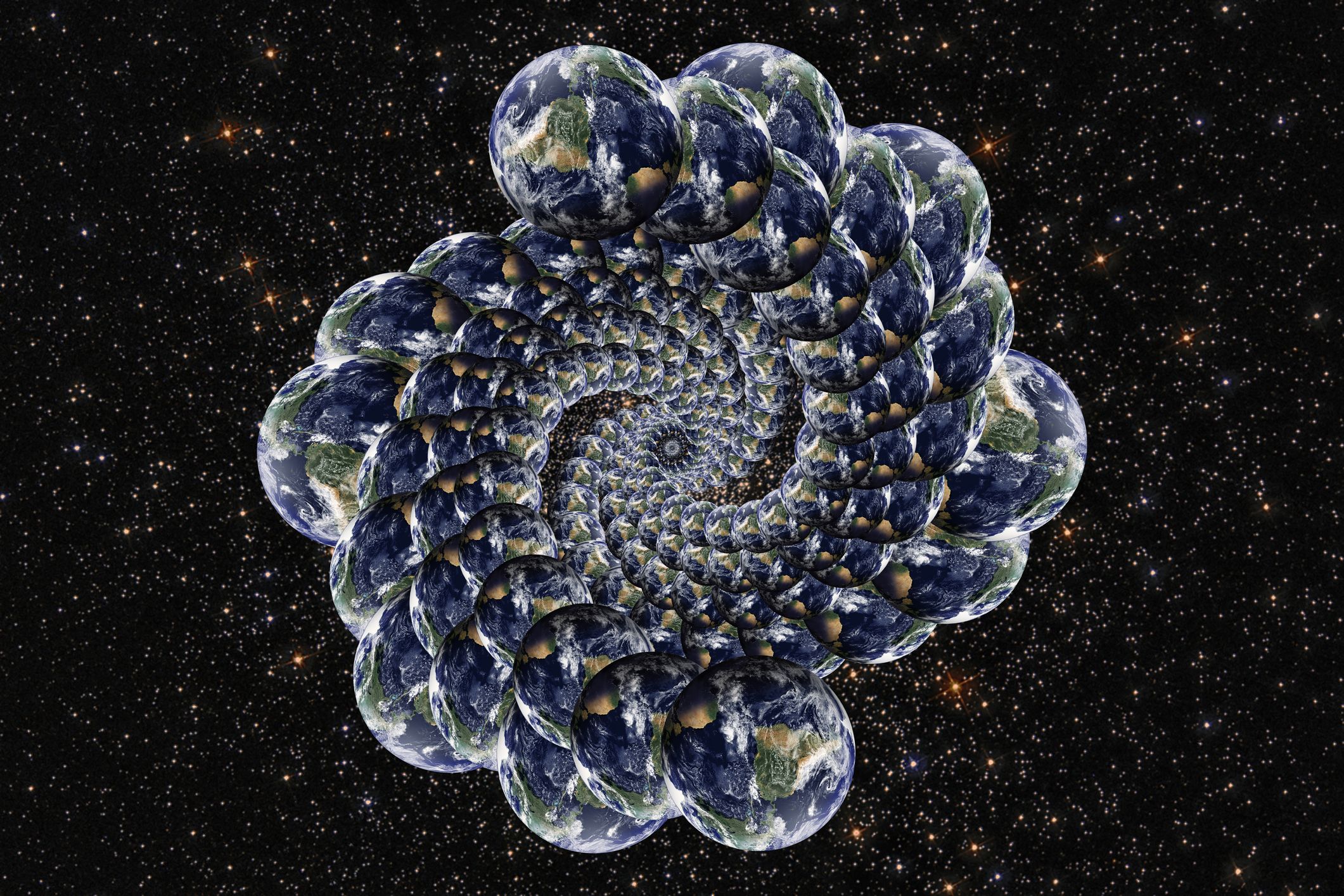 An illustration depicting parallel universes. Credit: iStock Photo