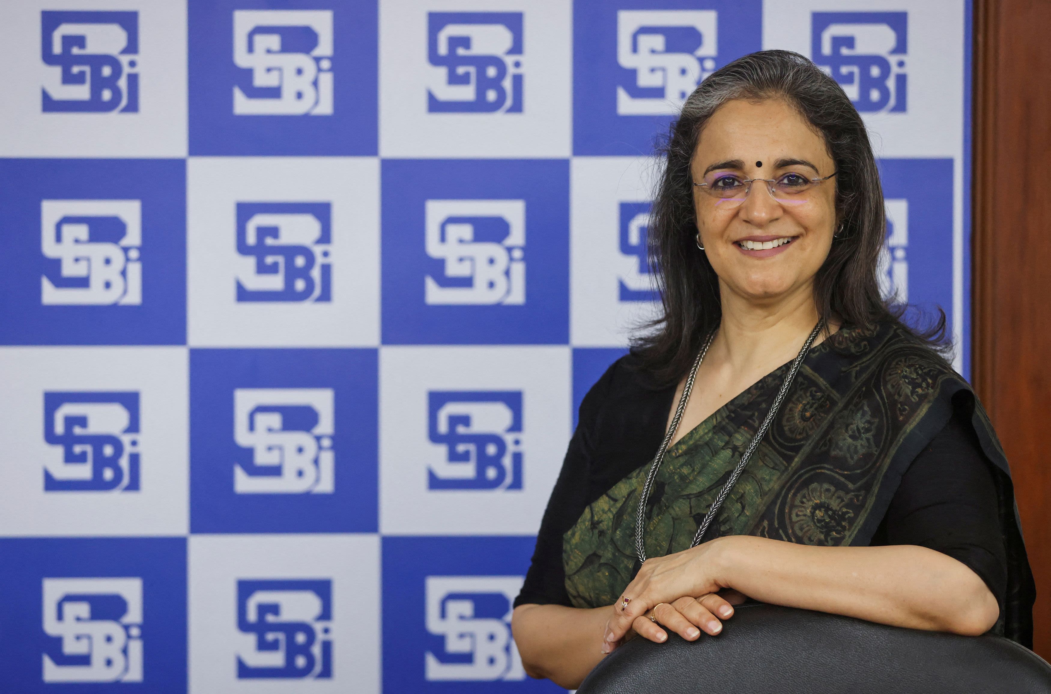 Madhabi Puri Buch, Chairperson of Securities and Exchange Board of India (SEBI). Credit: Reuters File Photo