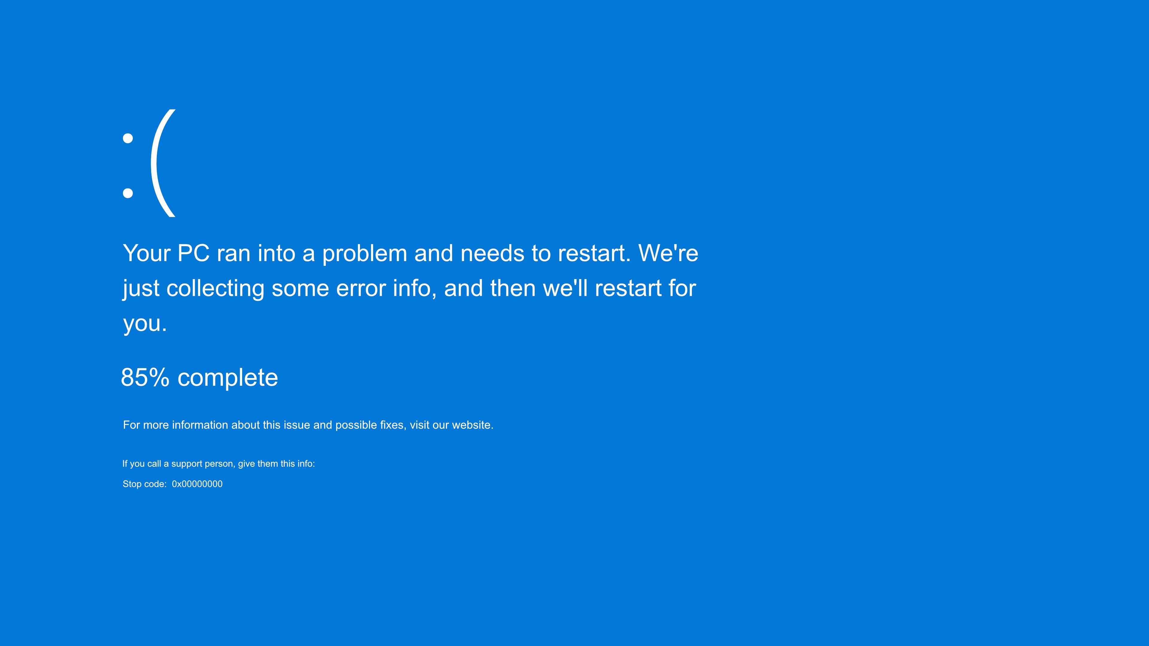 Image showing a blue screen of death (BSOD). For representational purposes. Credit: iStock Photo