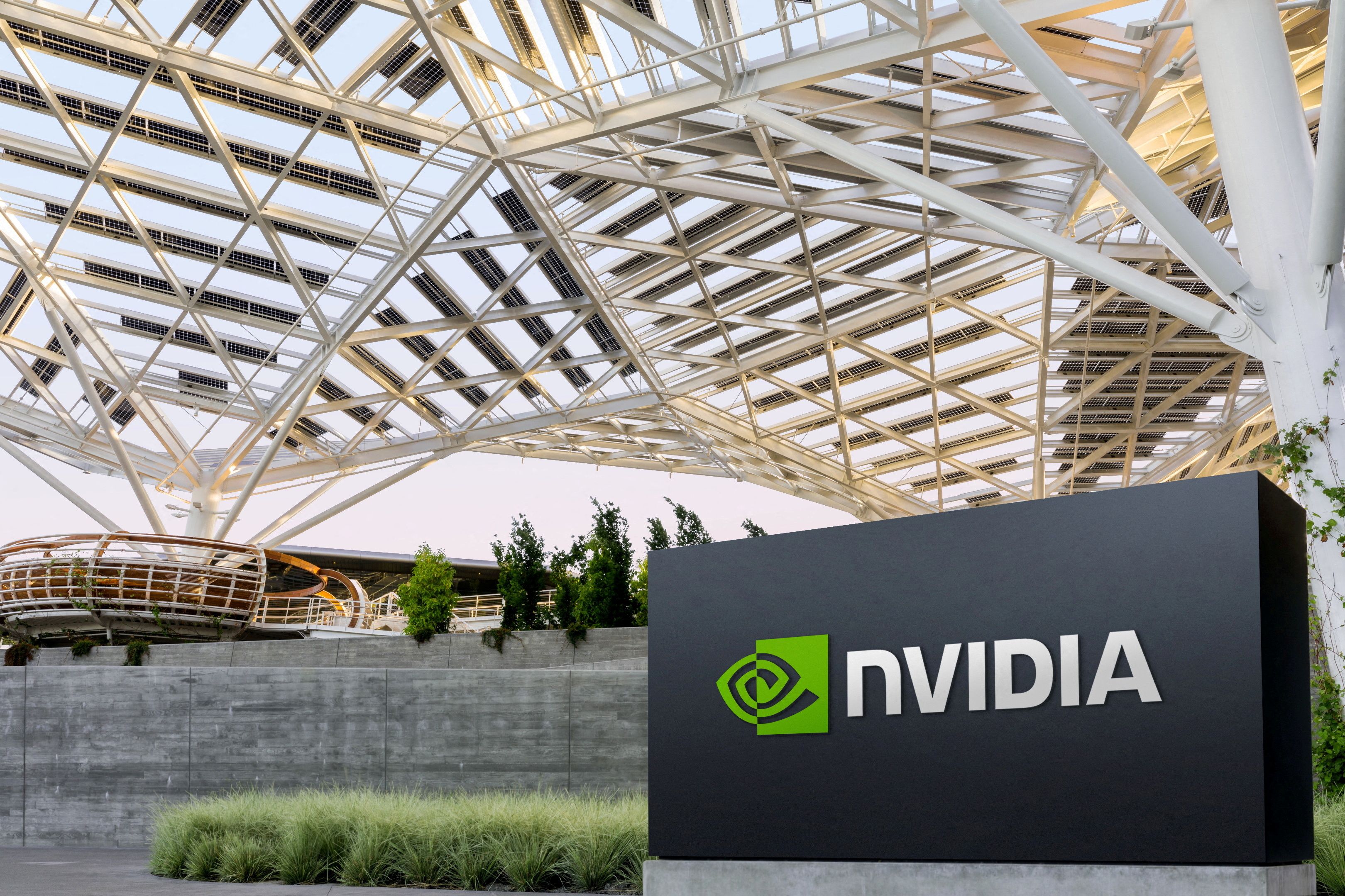 The NVIDIA logo. Credit: Reuters File Photo