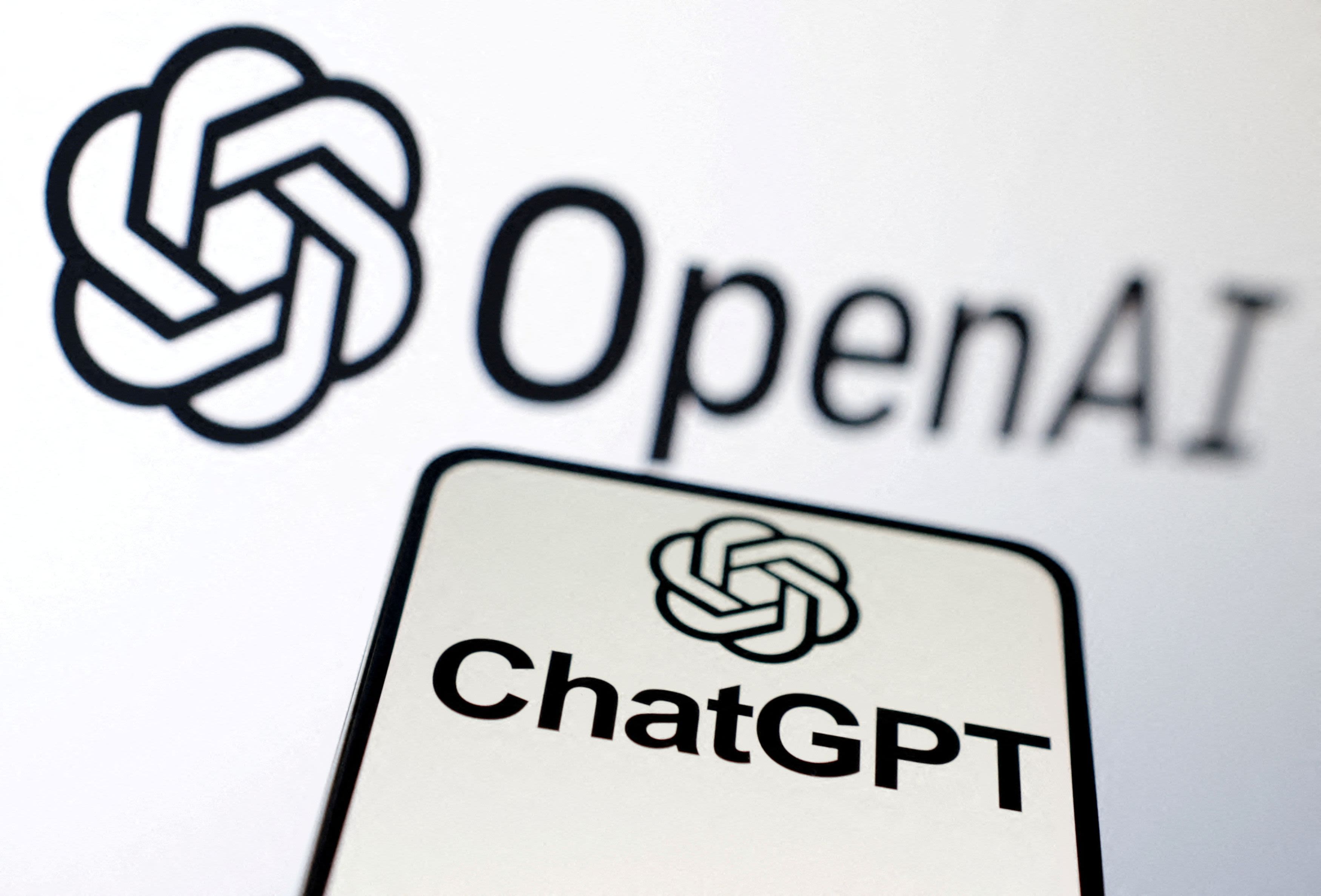 OpenAI and ChatGPT logos are seen in this illustration taken, February 3, 2023. Credit: Reuters File Photo